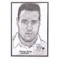 Michael Bevan Australian Cricket Rare Artist Dr...