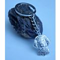 GOLDEN DOODLE METAL KEY RING WITH KEY CHAIN & V...