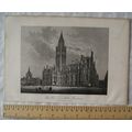 Vintage engraving The New Town Hall, Manchester