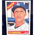 CC SABATHIA 2015 TOPPS HERITAGE BASEBALL CARD #353