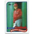 1989 Topps - #654 - Whitey Herzog Cardinals Che...
