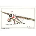 Artist Drawn Lockheed Vega 5 C Aircraft Postcar...