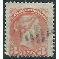 Canada 1870 SG80 3c Pale Rose Red Fine Used....
