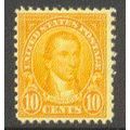 642 10c James Monroe Barely Clears MNH Q1914