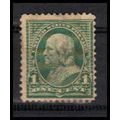 Used 279 1c Benjamin Franklin Barely Clears RA1477