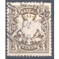 Bavaria 1888 - 3pf brown - Bavaria Arms - used