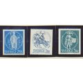 Sweden Stamps Scott #752 To 754, Mint Never Hinged