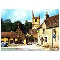 Colour Postcard - Castle Combe - Market Cross -...