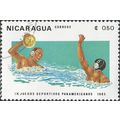 NICARAGUA, SPORT, Water Polo, green-blue 1983, ...