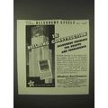 1935 Allegheny Steel Ad - In Building Construction