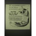 1935 Allegheny Steel Ad - In Hotels and Restaurants