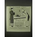 1935 Allegheny Steel Ad - Food Manufacturers
