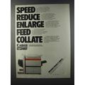 1981 Canon NP-400F Copier Ad - Speed Reduce
