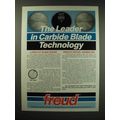 1987 Freud Carbide Sawblades Ad - The leader in carbide blade technology