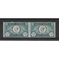 SouthAfrica.SG65 1/2d Black and Blue-Green Pair...