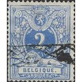 BELGIUM, Lion Couchant, blue 1880, 2c, #2