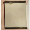 Designer Letterhead Stationery Paper Black Acce...