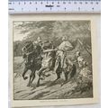 Vintage engraving: arrest of King Richard