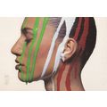 Nastro Azzuro Beer Face Spray Paint Advertising Postcard