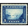 399, Mint VF LH 5¢ Golden Gate - Very Fresh SCV...