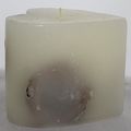 2 - Toned Heart Shaped Candle 75mm Tall