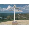 Lands End Cornwall Postcard posted 1997 creased