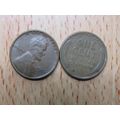 1952 USA 1 Cent Lincoln Wheat Coin