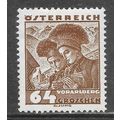 AUSTRIA 1934 NATIONAL COSTUMES 64g VORARLBERG M...