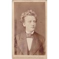 VICT. CDV PHOTO - YOUNG MAN, CURLY HAIR BY THEO...
