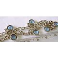 Vintage Bezel Bracelet Cornflower Blue Pastel G...