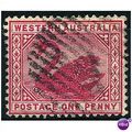 Western Australia 1890 SG95 1d Carmine Fine Used