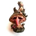 16cm Pixie Troll on Toadstool - Pixie Glaring