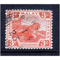 MALAYSIA 1909 SG34 3c CARMINE FINE USED