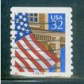Used 2913 32c U.S. Flag Over Porch Fine CNS 222...