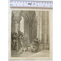Vintage engraving: Taking Sanctuary