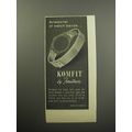 1957 Forstner Komfit Watch Bands Ad - Aristocra...