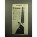 1957 Bronzini Oscan Tie Ad - He's yours - if you use imagination