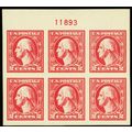 533, Mint XF NH RARE Top Plate Block of Six Cat...