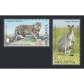 Moldova Snow Leopard Wallaby Chisinau Zoo 2v 20...