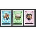 Caicos Is. Charles and Diana Royal Wedding 3v L...