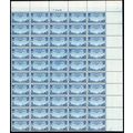 C20, MNH 25¢ Airmail Top PL# Sheet of 50 With "...