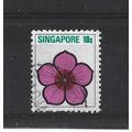 Singapore.SG214 10c Vinca rosea.Fine Used.Jun25
