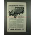1928 Willys-Knight Car Ad - Great Natural Headliner!!