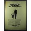 1971 Western Union 33 ASR Exchange Data Terminal Ad