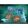 CENTRAL AFRICA 2014 SHEET MNH FASTEST ANIMALS W...