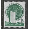 UNITED NATIONS 1951 1 1/2c GREEN UN HEADQUARTER...