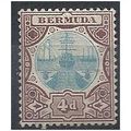 Bermuda 1909 SG42 4d Blue & Chocolate Mounted M...