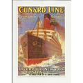 BB 794 Cunard White Star CARMANIA & CARONIA Pos...