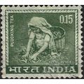 INDIA, Tea Picking, green-grey 1965, 0.15Rs, #3