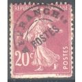 France 1925 - 20c purple - Sower - no ground - ...